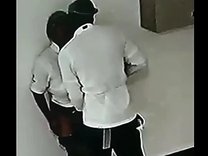 Hot guestimated sex at work with South African babes